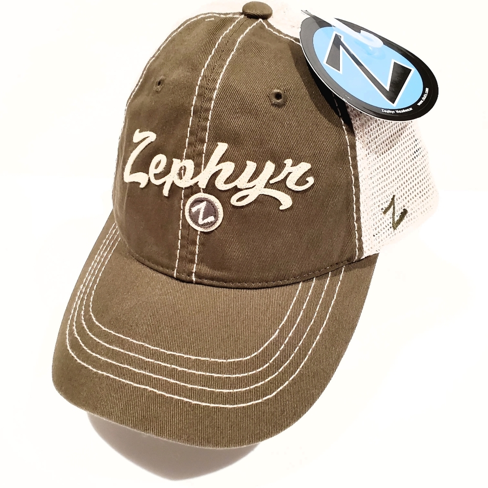 Zephyr Brand Custom Circle Z Gray Trucker Baseball Cap Hat Unisex OSFM NWT - Picture 2 of 12